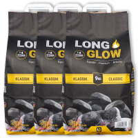 Long Glow Klassik 27 kg Premium Grillbriketts | Made in...