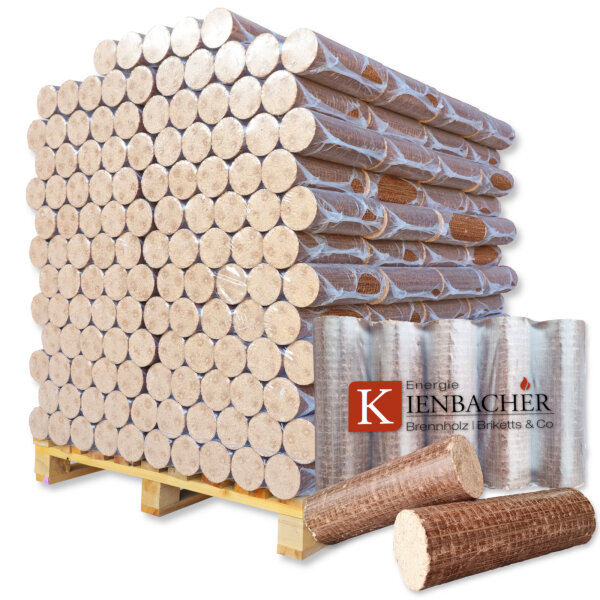 1000 kg Nestro Hartholzbriketts aus Buche & Eiche