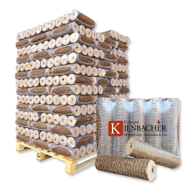 Nestro Hartholzbriketts 960 kg mit Zugloch aus Buche