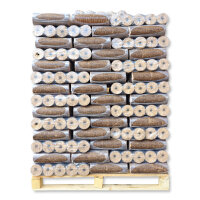 1000 kg Nestro Hartholzbriketts mit Zugloch aus Buche