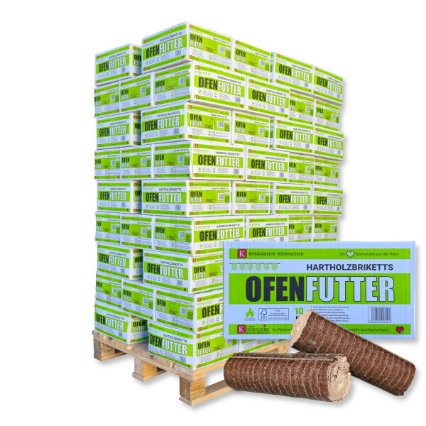 960 kg Nestro Hartholzbriketts im Karton