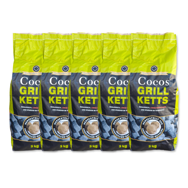 15 kg Cocos Grillbriketts