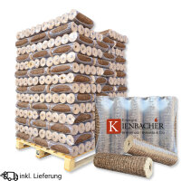 Nestro Holzbriketts 960 kg mit Zugloch aus reiner Buche...