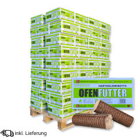 Nestro Hartholzbriketts 960 kg aus Buche & Eiche im...
