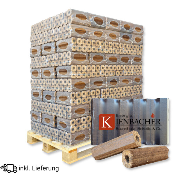 PiniKay Hartholzbriketts 960 kg aus Buche & Eiche inkl. Versand❗️SONDERAKTION❗️
