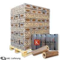 PiniKay Hartholzbriketts 960 kg aus Buche & Eiche...