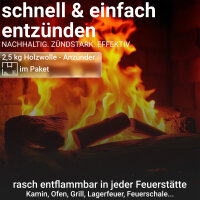 Holzwolle 2,5 kg - Anzünder | Made in Germany